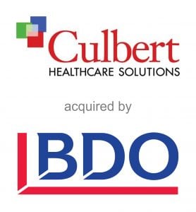 Covington Associates Announces Advisory Role in the Sale of Culbert Healthcare Solutions, Inc. to BDO USA, LLP