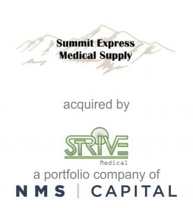 Covington Associates Announces Advisory Role to Summit Express Medical Supply in its Strategic Partnership with Strive Medical